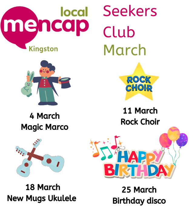 Flyer with March activities on