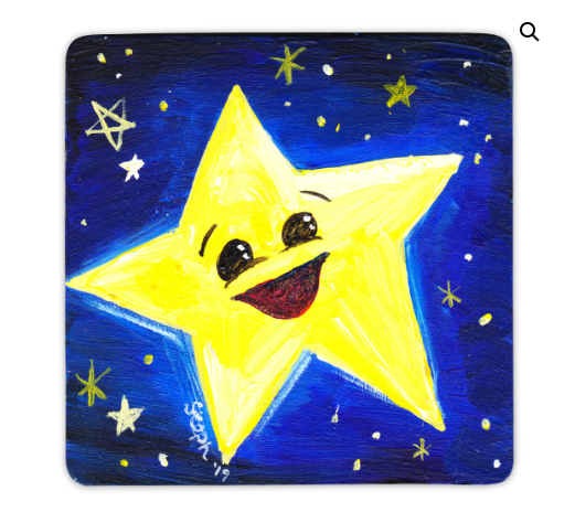 Picture of a coaster with a star
