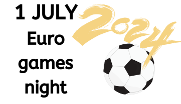 picture of words euro games night 2024 plus a football