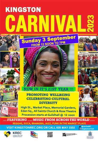 colourful flyer for kingston carnival
