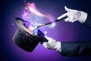 PICTURE OF MAGICIANS HAT AND WAND
