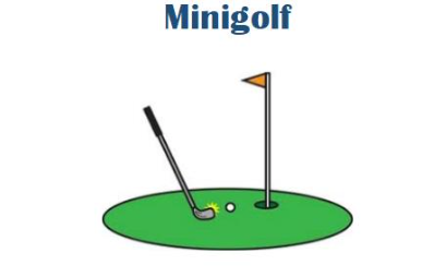 piture of golf club on green with a flag